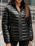 Damen glänzende Daunenjacke | winddicht